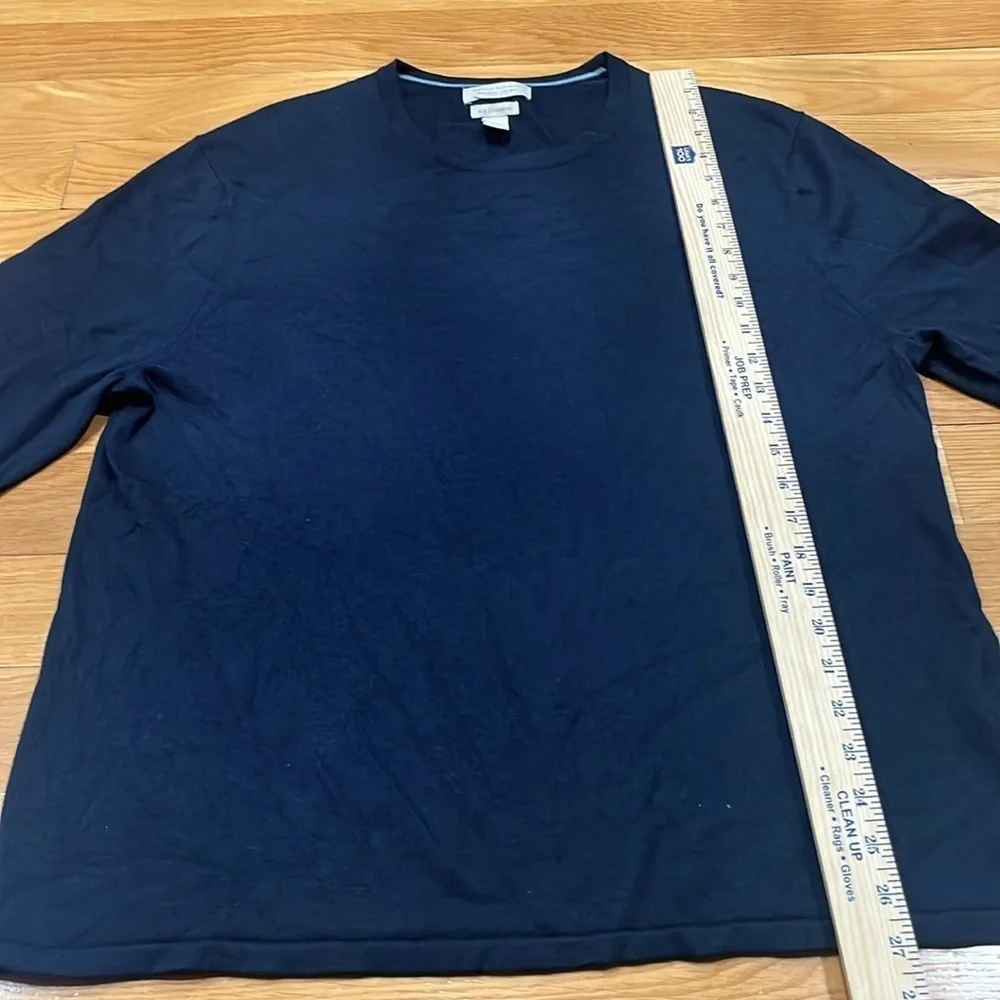 Banana Republic men’s silk cashmere blend navy blue sweater size large.